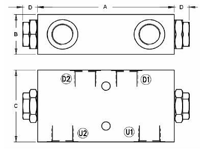 Vbpdl T Double Pilot Operated Check Valve Series Hydraulic Supplies